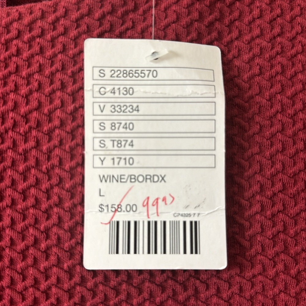 NWT - Anthropologie A-Line dress in burgundy. Never worn. No flaws. - Picture 6 of 6